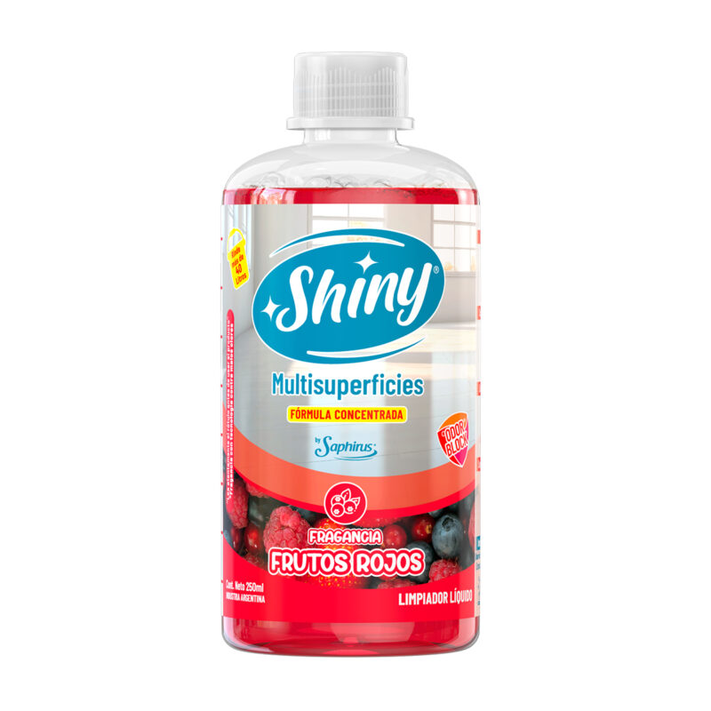 Limpiador Liquido Multisuperficies Shiny Frutos Rojos