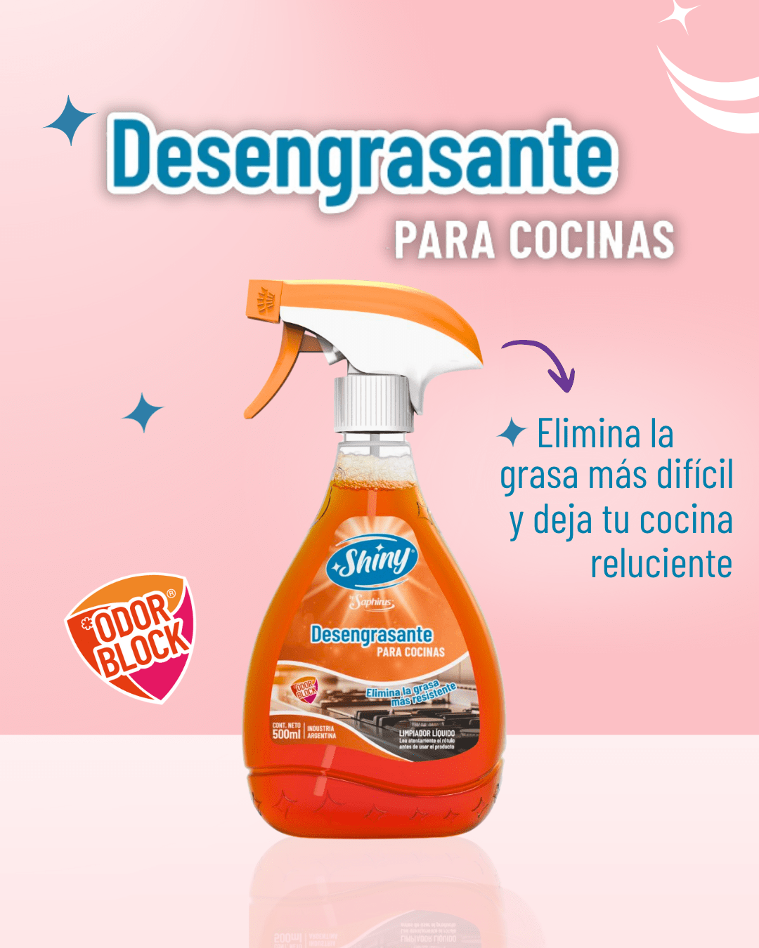 Shiny Gatillo Desengrasante para Cocinas