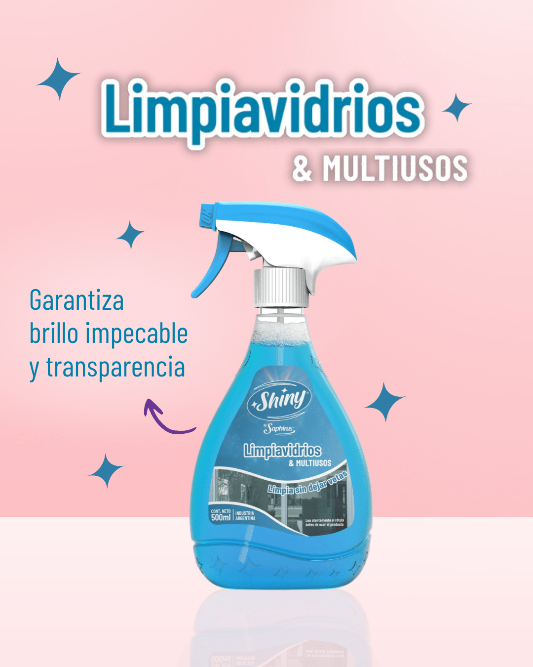 Shiny gatillo limpiavidrios & multiuso